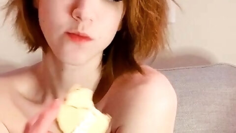 Petite Amateur Redheaded Teen Pisses And...